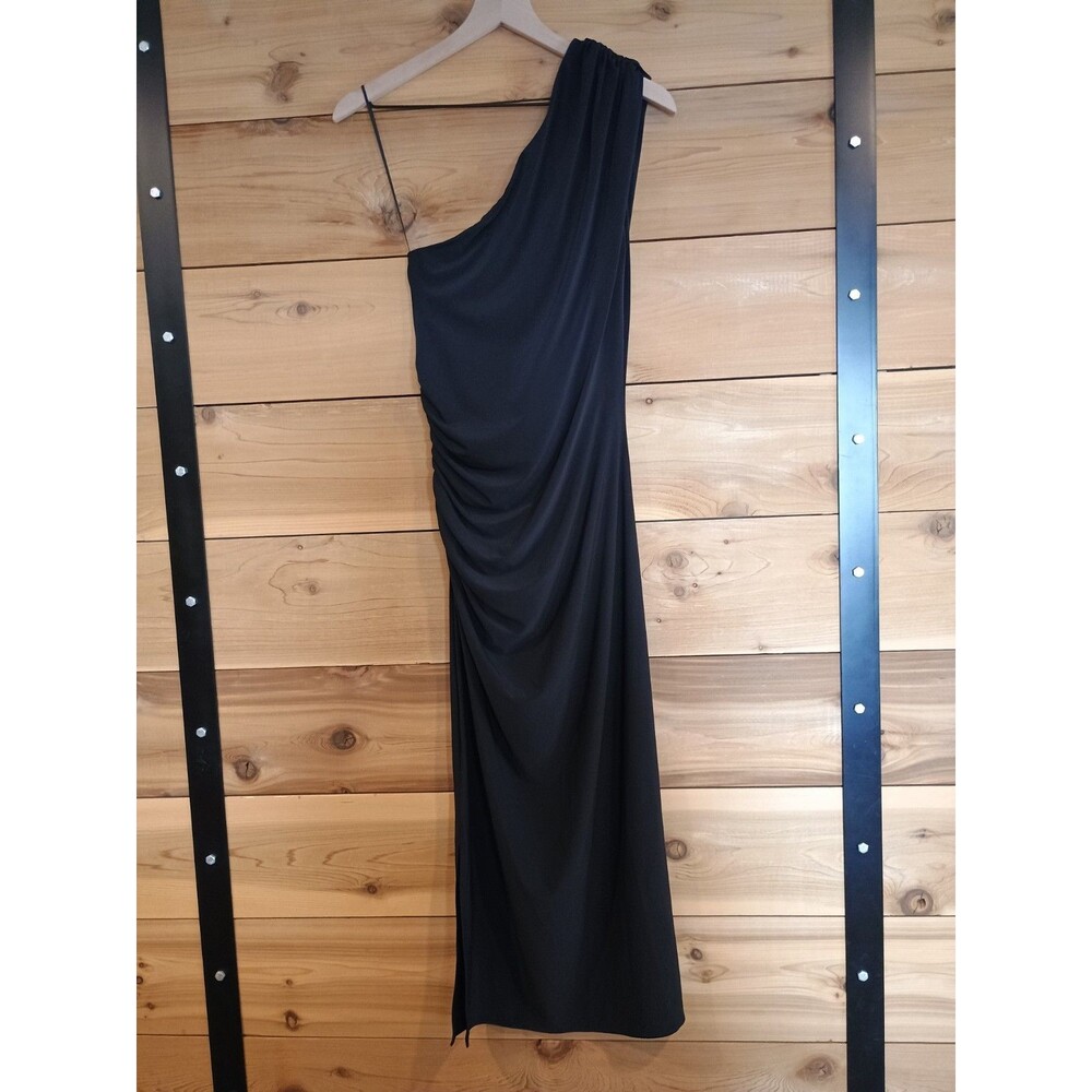 NWT Ann Taylor Ladies Large One Shoulder Maxi Dress Side Slit Holiday Formal